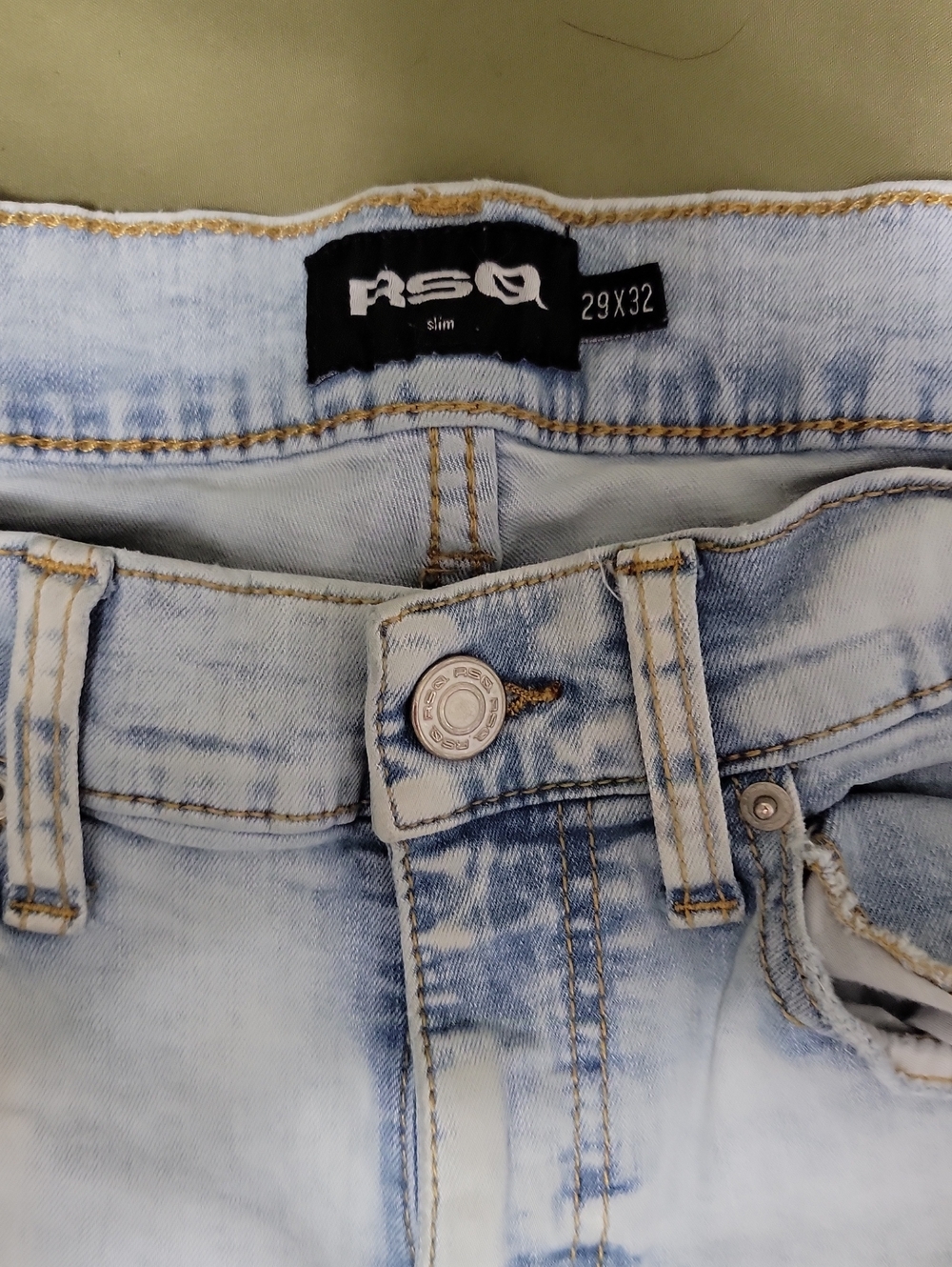 RSQ Boys Skinny Jeans in Light Blue Wash